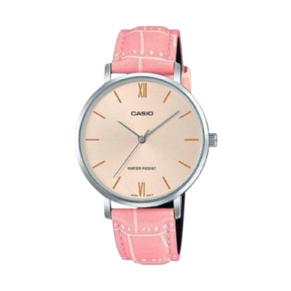 Casio General LTP-VT01L-4BUDF Pink Leather Women Watch